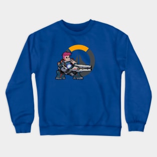 Overwatch - 16-Bit Zarya W/ Logo Crewneck Sweatshirt